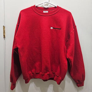 Vintage 90s 
Men's Jerzees Red Blackbaud Logo Sweatshirt L